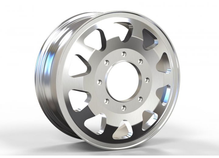 THE TEN POLISHED 22X8.25 8X200 142CB UP TO 12.50 TIRE                                                